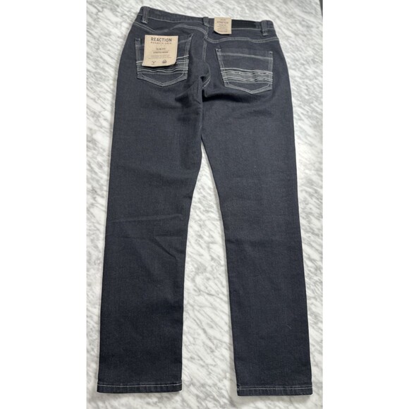 Kenneth Cole Slim Fit Reaction Jeans Mens 32 x 30 Gray Pewter Stretch Tapered - Picture 2 of 9